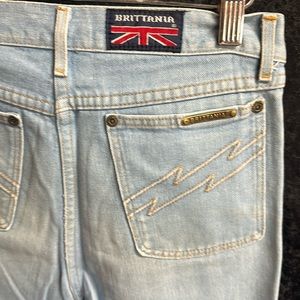 Deep Vintage Brittania Wide Leg Denim Jeans - 1970’s 1980’s, 24 25 0 00